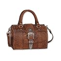 Doctor Bag Handbag Western Tooled Leather American West Purse