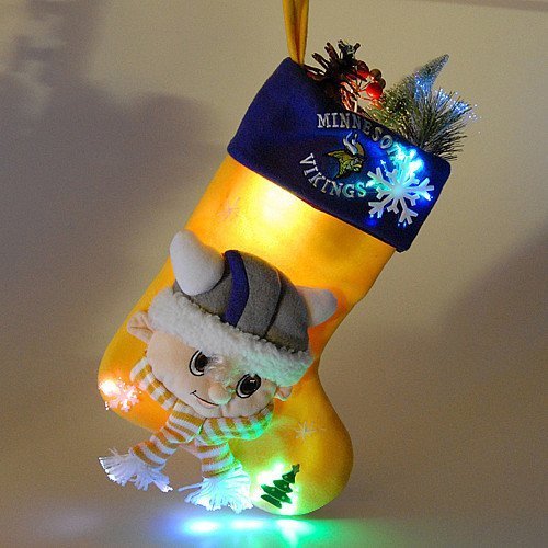 Minnesota Vikings Mascot Fiber Optic Stocking