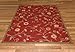 NEW Garden Burgundy Floral Design Rubber backed durable Area Rug Carpet 3x5