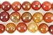20-21mm Mexican fire agate round beads 4pcs