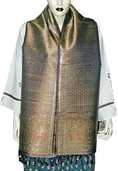 Jacquard Silk Scarf for Women in Vogue India Fashion