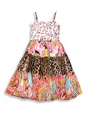BG Beautiful Girls - Girls Tank Dress, Pink, Multi
