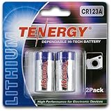 Tenergy Propel CR123A Lithium Battery with PTC Protected (2 pcs) - Retail Card