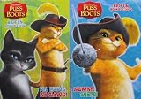 Dreamworks Puss in Boots Coloring & Activity Books ~ 96 Pg (2 Books)
