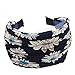 TOOGOO(R) Womens Girls Cloth Wide Headband Hair Head Band Navy Blue Gift