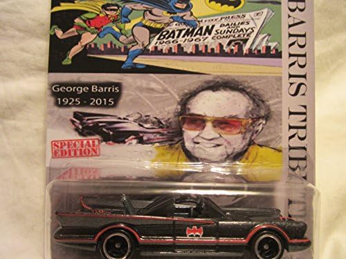 Hot Wheels CUSTOM '66 TV SERIES BATMOBILE Real Riders Rubber Wheels George Barris Tribute #19 0f 25 Made !