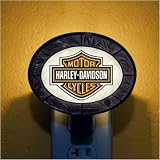 The Memory Company HD-HDB-246 Harley-Davidson Art Glass Nightlight