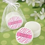 Pink Zebra - Personalized Birthday Party Lip Balm Favors