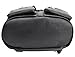 Coofit® Casual Simple Leather Retractable Lady's Packsack Knapsack (0844 Black)