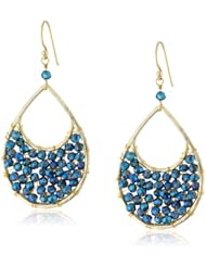 Panacea Crystal and Gold Drop Earrings