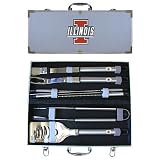 Illinois Fighting Illini NCAA Barbeque Utensil Set w/Case (8 Pc.)