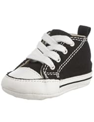 Shoes: Converse First Star (Cb) Crib 8J231 Baby Boys Girls Shoes Infant Sneakers,Black/White,4 - Converse