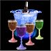 Glowing LED Ice Bucket and Wine Glasses Set