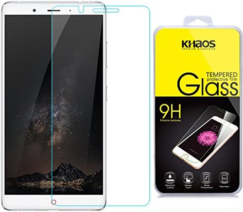 KHAOS For ZTE Nubia Z11 Max Premium Tempered Glass Screen Protector, High Definition, 0.26mm Ultra Clear (For ZTE Nubia Z11 Max)