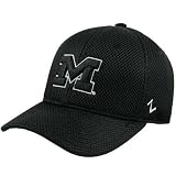 Zephyr Michigan Wolverines Black Stealth Fitted Hat