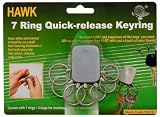 ON-THE-GO 7 RING SNAP-RELEASE KEY ORGANIZER
