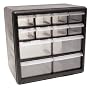 HOMAK HA01012001 12-Drawer Plastic Parts Organizer
