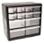 HOMAK HA01012001 12-Drawer Plastic Parts Organizer