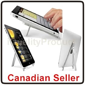 Premium Portable Folding Metal Desk Stand for Tablets Acer Amazon Asus Dell Fujitsu Gateway HP iPad Lenovo LG Motorola MSI Samsung Sony Toshiba ViewSonic etc.