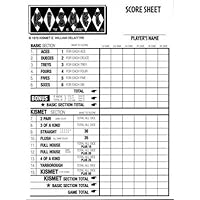 Kismet Dice Game Replacement Scorepads