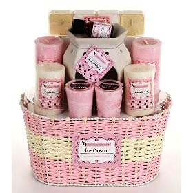 Lumière D'espritTM Ice Cream Candles -Strawberry and Vanilla Cream