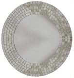 Round Mosaic Mirror - 16-inch diameter