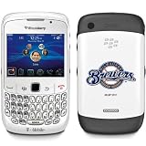 MLB Milwaukee Brewers on BlackBerry Curve 8520 8530 Phone Cover (White)