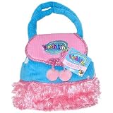Webkinz Carrier Purse blue & pink with feature code'