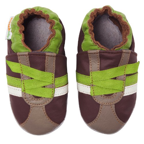 Momo Baby Infant/Toddler Z-Strap Sneaker Soft Sole Leather Shoes
