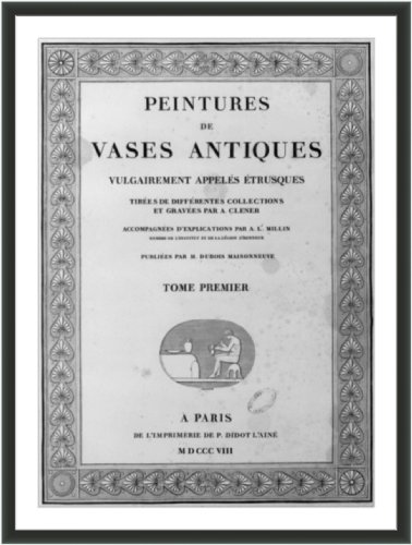 Cover image : Historic Print (L): [Title page of A.L. Millin, Peintures des Vases Antiques: Tome Premier]