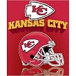 Kansas City Chiefs Light Weight Fleece NFL Blanket (Grid Iron) (50x60) by Northwest