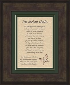 Amazon.com - The Broken Chain Poem Framed Gift 6