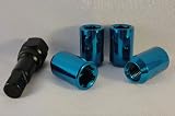 Tuner Style Blue Hex Head Lug Nuts Set of 20 Lugs for Most Mazda Vehicles