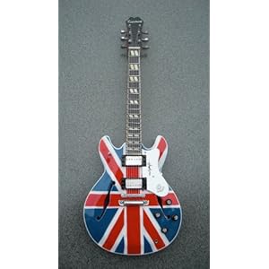 Guitare drapeau anglais Union Jack