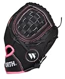 Worth FPX100P Black/Pink 10-Inch Glove with Ball ( Right Hand Throw)