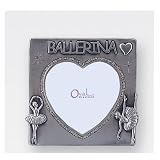 Pewter Frame - Ballerina, Heart Design