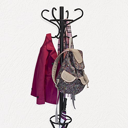 GrayBunny GB6808 Metal Coat Rack, Hat Stand, Umbrella Holder, Hall