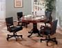 Three-in-One Cherry Finish Wood Dining, Poker, Bumper Pool Table with Chairs Set