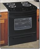 Frig FES355EB 30 Electric Slide-in Range - Slef Clean Coil - Black