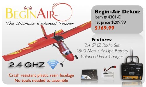 Begin Air Pro Deluxe w/ 2.4g Radio & Lipoly Battery, Brand New!!
