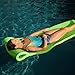 TRC Recreation Serenity 1.5” Thick Vinyl Coated Foam Swimming Pool Float Mat Adult Lounger with Built-In Roll Pillow, Tropical Teal