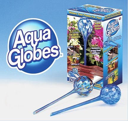Childrens Toyshop  Outdoor Living : Aqua Globes Hand Blown Glass Watering Bulbs (2 pack)