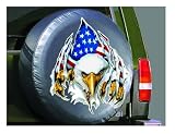 Bully Universal Spare Tire Cover Rip 'N Tear Eagle Universal Fit - Will Accomodate Most Tires From 26.5 to 29.5