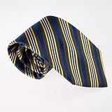 Blue Stripes Woven Silk Neckie Gift Box Set Midnight Blue Boyfriend Presents T8413