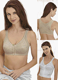 Posture Bras - Long-Line Posture Bra, Color White, Size 36 D