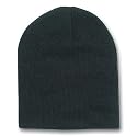 Solid Blank Short Beanie Cap - (Many Colors Available)
