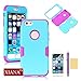 iPhone 6 Plus Case, XIANA Newly Fashion Hybrid High Impact Resistant Bumpers Slim Back Shell Case Cover Suitable For Apple iPhone 6 Plus(5.5)(Silicone+PC Design) with Stylus, Screen Protector and Cleaning Cloth-(Blue+Purple)