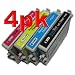 4pk True Star brand remanufactured (1)Black T060120 (1)Cyan T060220 (1)Magenta T060320 (1)Yellow T060420. Epson Ink Cartridges. For use in Stylus CX3800, Stylus CX3810, Stylus CX4200, Stylus CX4800, Stylus CX5800F, Stylus CX7800 Stylus C68, Stylus C88 Series printers.