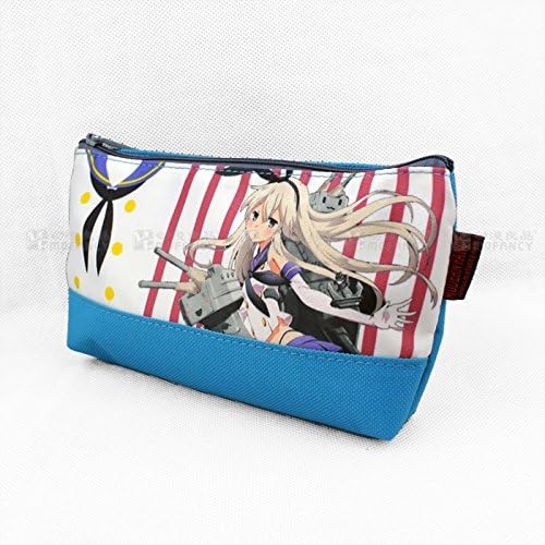 Hot Anime Cartoon Cosplay Pencil Case Holder Bag Organizer Cosmetic Bag (Shimakaze)