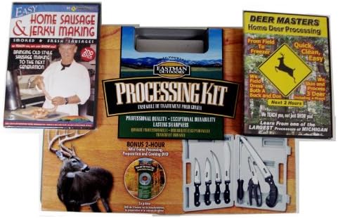 Eastman Outdoors 7 pc Hunting Game Processing Kit w DVD and Deer Masters DVD Combo Pak